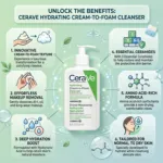 CeraVe Hydrating Cream to Foam Cleanser 236ml (France)