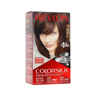 Revlon Colorsilk Beautiful Hair Color - 32 Dark Mahogany Brown (USA)