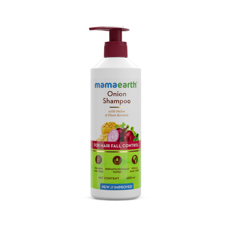Mamaearth Onion Shampoo For Hair Fall Control 400ml (India)