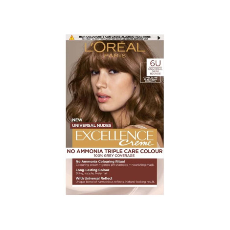 L'Oreal Excellence No Ammonia Triple Care Colour - 6U Universal Dark Blonde (Belgium)