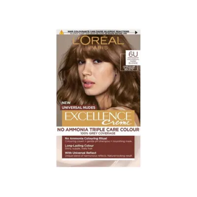L'Oreal Excellence No Ammonia Triple Care Colour - 6U Universal Dark Blonde (Belgium)