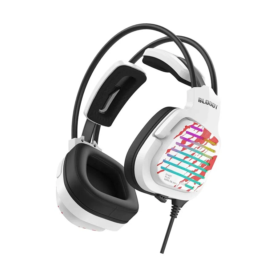 A4Tech Bloody G565 7.1 Surround RGB Gaming Headphone Energy White