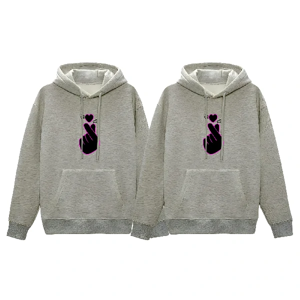 Comfortable Winter Couple Hoodie -Gray