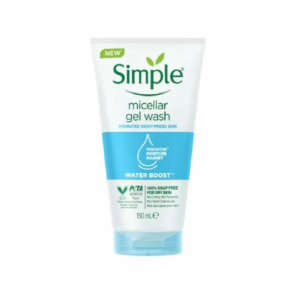 Simple Water Boost Micellar Facial Gel Wash (150ml)