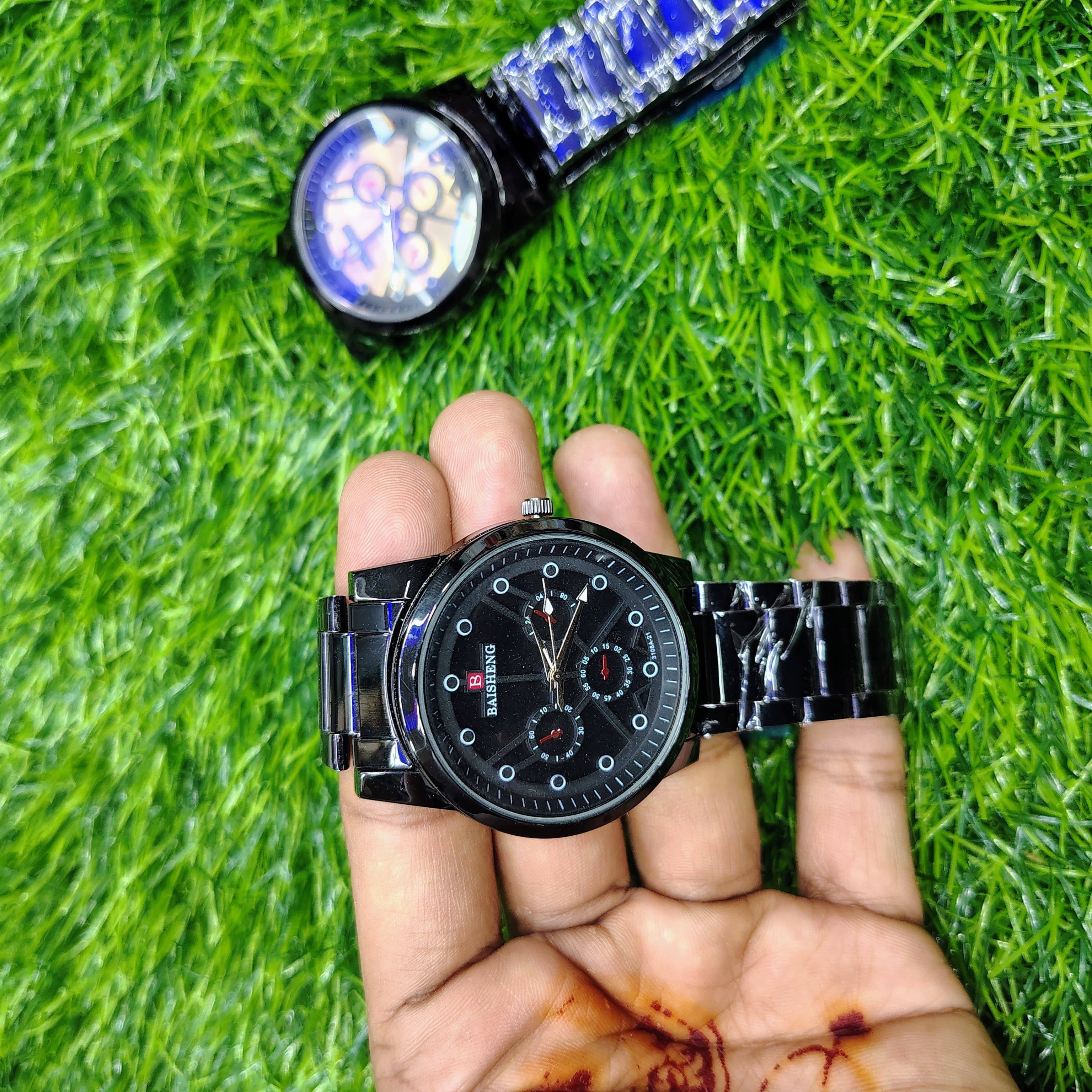 Luxury Stainless Steel Analog Watch for Men & Boys