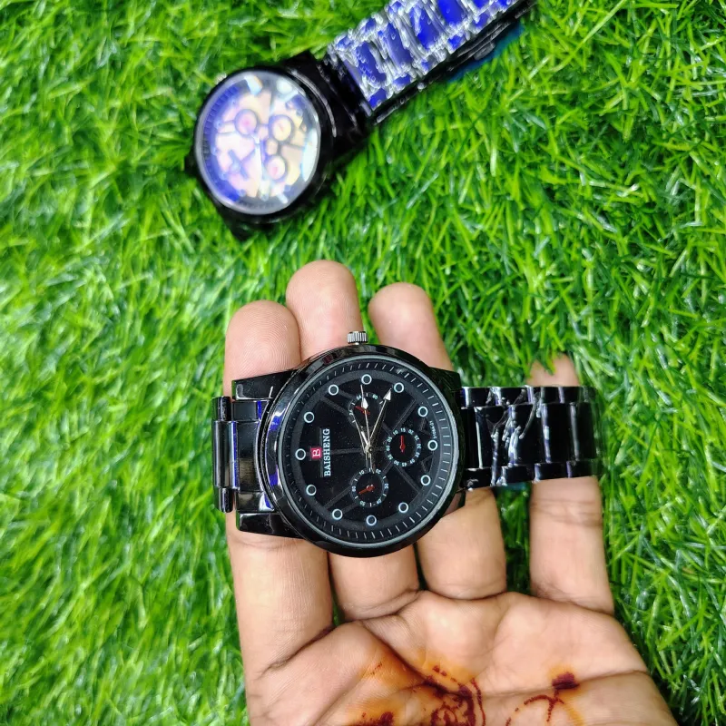 Luxury Stainless Steel Analog Watch for Men & Boys