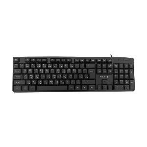 Havit KB271 Black USB Ultra-Thin Keyboard with Bangla