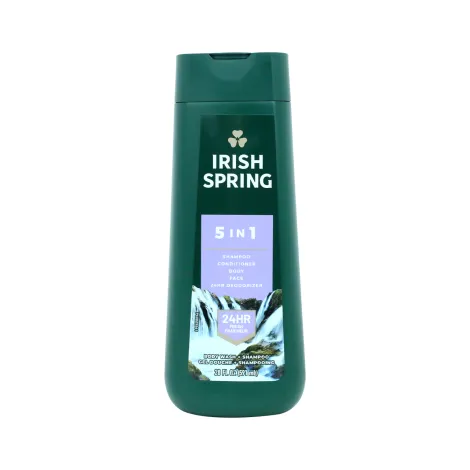 Irish Spring 5in1 24HR Deodorizer Body Wash & Shampoo 591ml (Mexico)