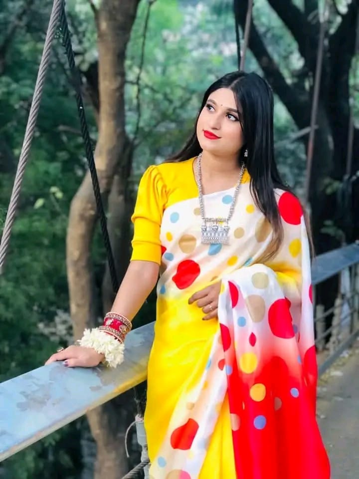 Bright Colour Chanduri Silk Saree for Daily and Festive Wear