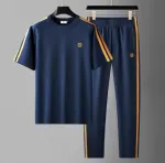 Men's Screen Print Mesh Jersey Top and Trouser Combo, M to XL