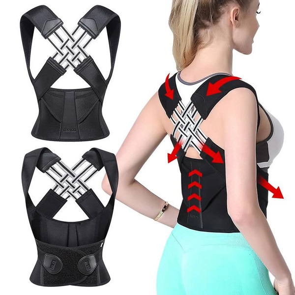 Premium Adjustable Back Posture Corrector Belt for Women Men