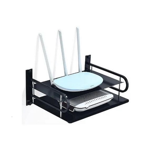 Metal Router Stand – Black