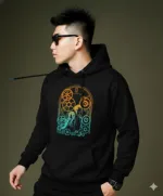 Pure Cotton Drop Shoulder Hoodie, 280 GSM, 6 Colours