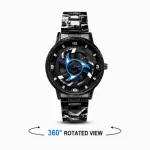 Wheel Rim Rotating Watch