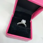 Luminous Embrace  Brilliant Center Stone with Twisted Band Womens Ring
