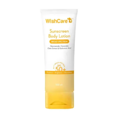 Wishcare sunscreen body lotion SPF 50+ pa+++ 100ml (Indonesia)