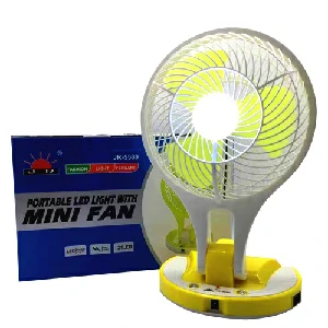 Mini Fan JR-5580 With Portable LED Light