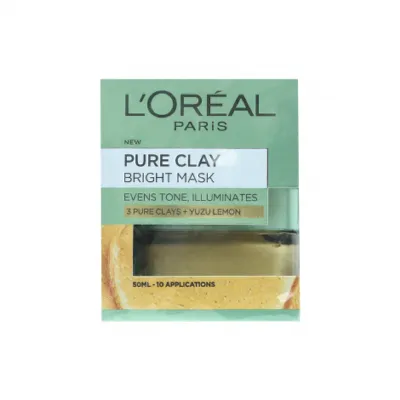 L’Oreal Paris Pure Clay Bright Face Mask 50ml (Germany)