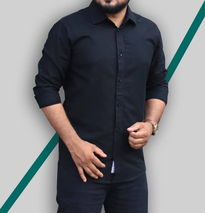 Men's Pure Cotton Shirt, Sizes M, L and XL, 5 Colour Choices