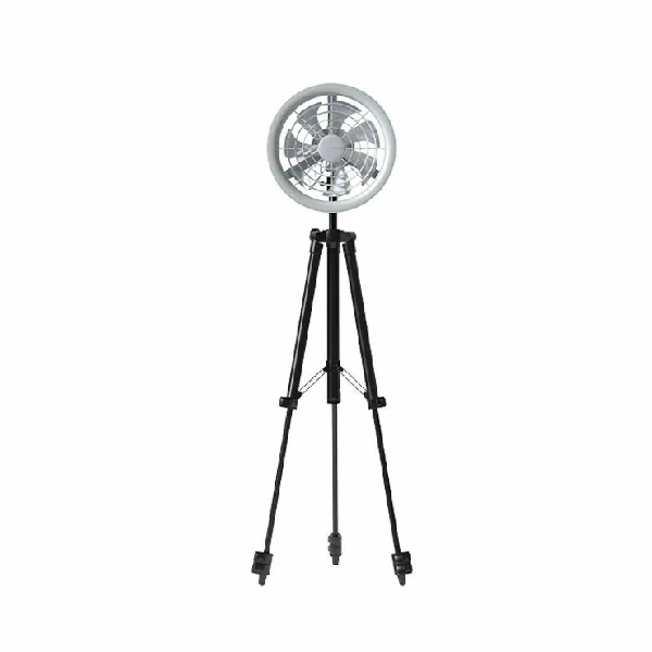 JISULIFE FA17 Rechargeable Fan with LED Ceiling Fan with Long Tripod Stand