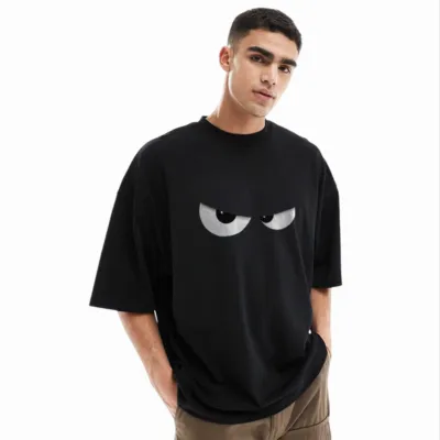 Men's Stylish Drop Shoulder (Black)