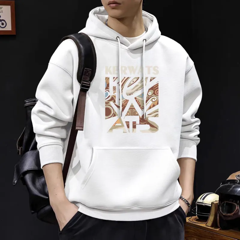 Men's Full Sleeve Cotton Winter Hoodie, 320 GSM, 6 Colours
