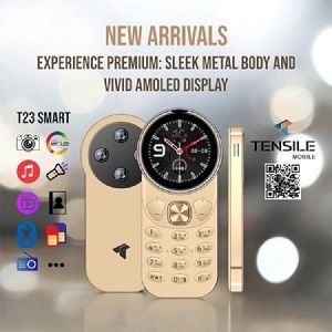 Tensile Sleek Metal Body And Amoled Display ( Golden )