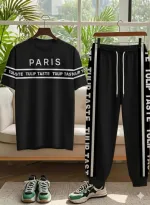 Men's Mesh Jersey Drop Shoulder Tee and Trouser Combo, 2 Colours