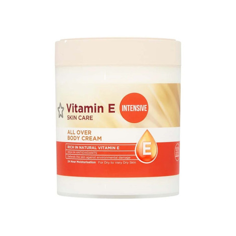 Superdrug Vitamin E Intensive All Over Body Cream 475ml (UK)
