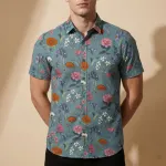 Premium Formal Half Sleeve Printed Shirt