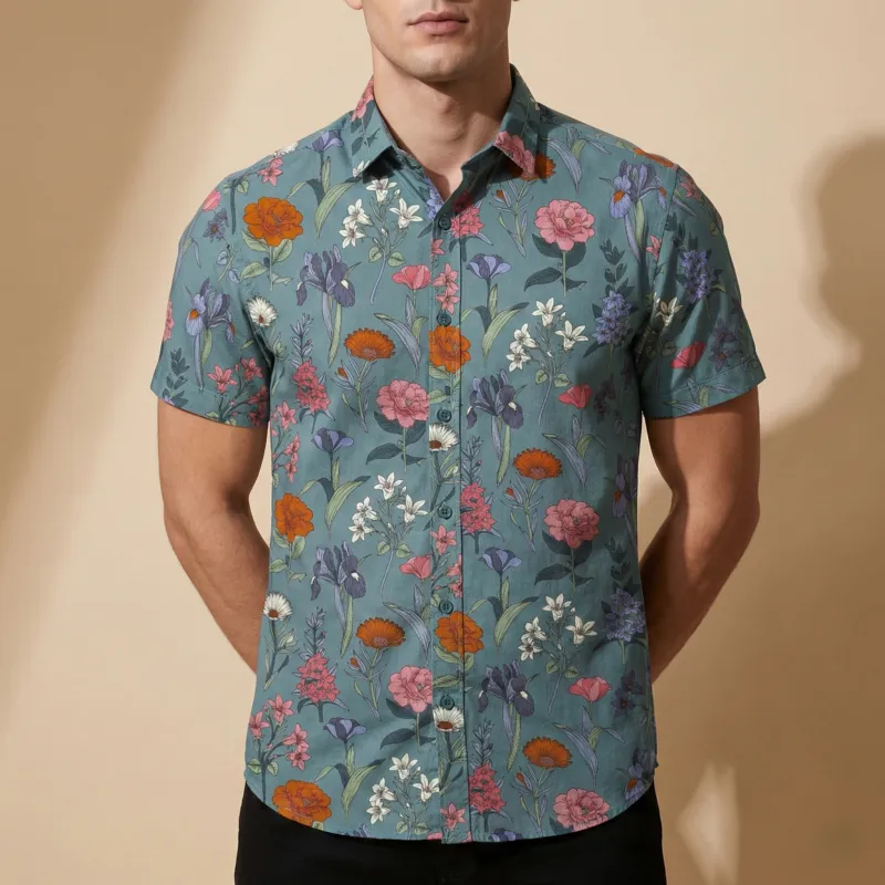 Premium Formal Half Sleeve Printed Shirt