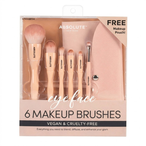 Absolute New York Eye & Face 6 Makeup Brushes (China)