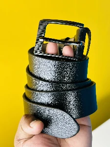 Genuine Leather Belt- Black (GearUp1002)