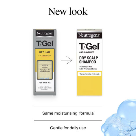 Neutrogena T/Gel Anti-Dandruff Dry Scalp Shampoo 250ml (Greece)