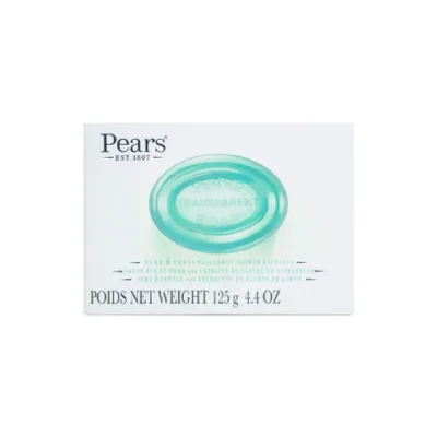 Pears Pure & Gentle With Lemon Flower Extracts Transparent Soap 125g (India)