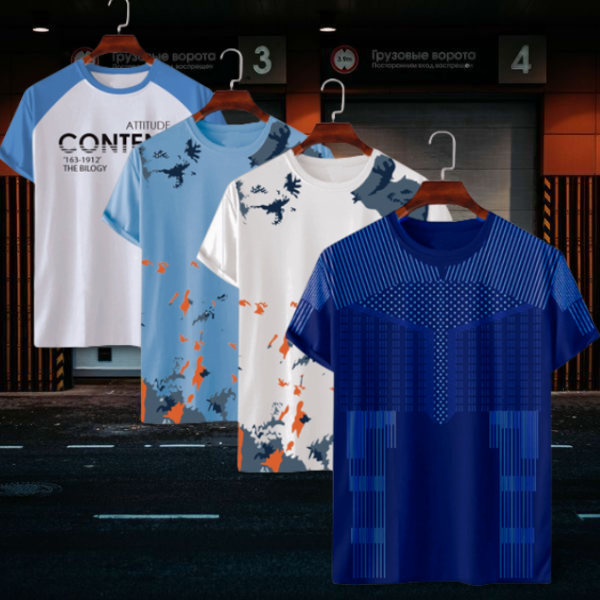Stylish/Comfortable sports T-Shirt 4 (Four) pcs combo offer