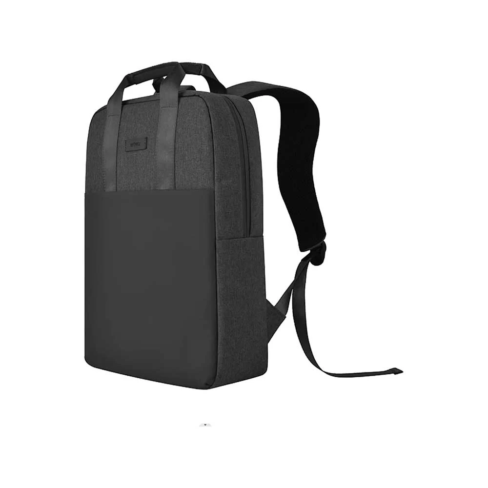WiWU Minimalist 15.6 Inch Waterproof Black Laptop Backpack