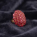 Royal Ruby Cluster Statement Ring