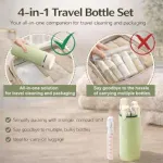 4-in-1 Travel Dispenser Bottle Set