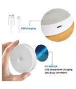 Wireless Motion Sensor LED Wall Night Light with USB Charging