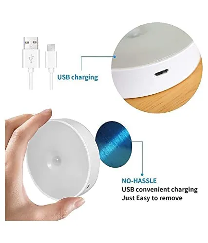 Wireless Motion Sensor LED Wall Night Light with USB Charging