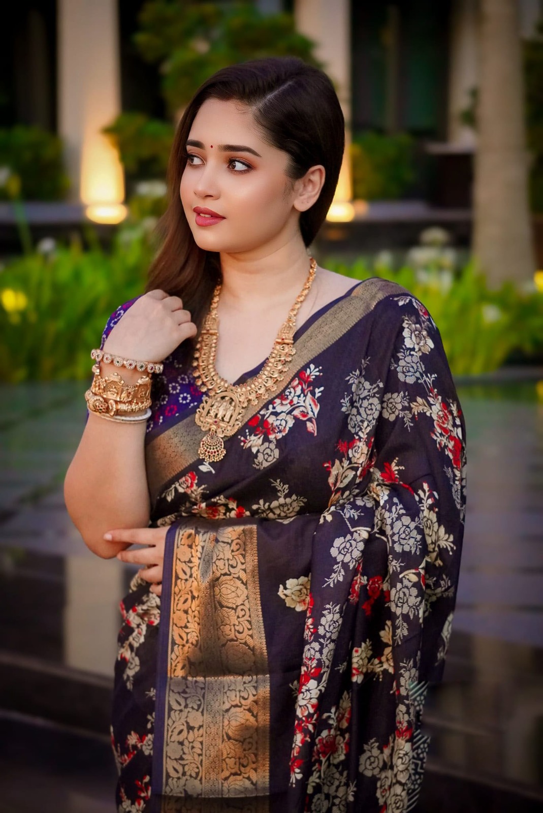 Dhupian Saree with Afsan and Screen Print, 13 Haath