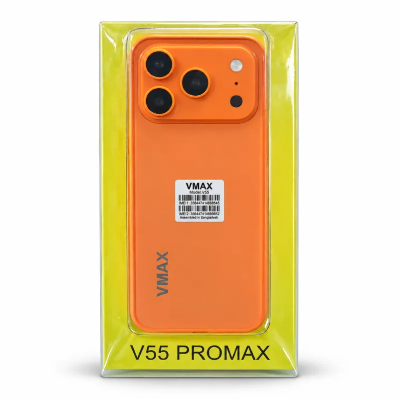 VMAX V55 PRO Max Feature Phone – 2.8" HD Display, 2500mAh, Dual SIM