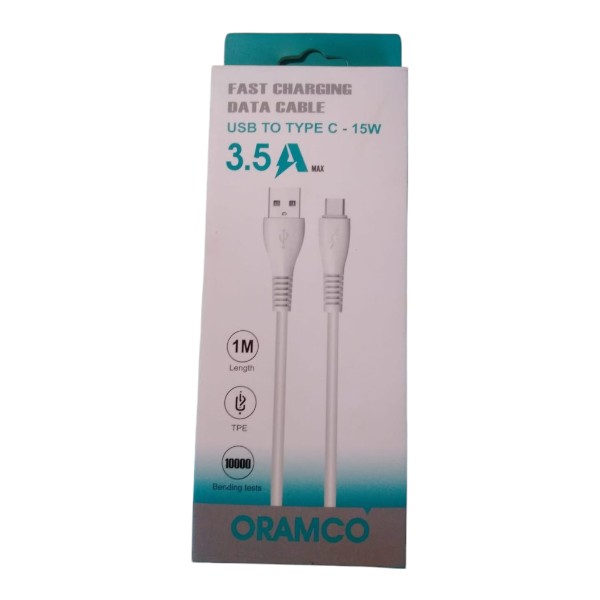 FAST CHARGING DATA CABLE USB TO TYPE C – 15W