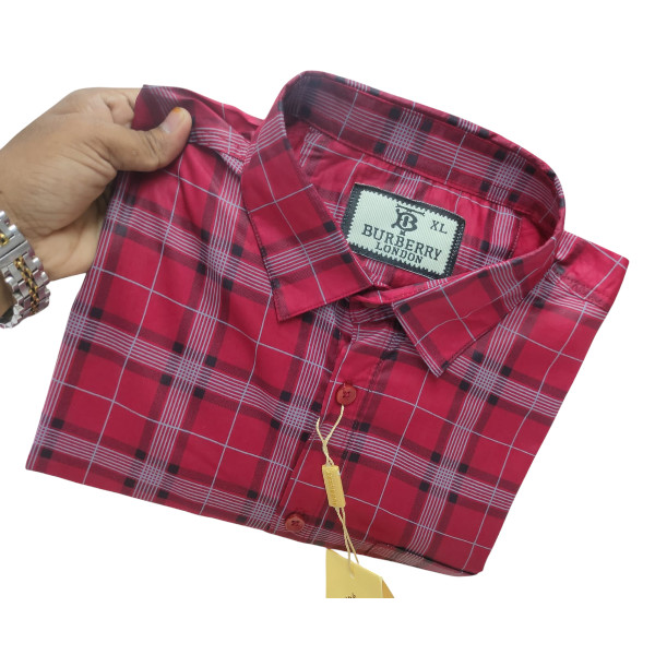 Stylish Cotton Full Sleeve Check Shirt