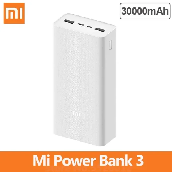 Xiaomi Power Bank 3 30000mAh 18W Power Bank – White Color