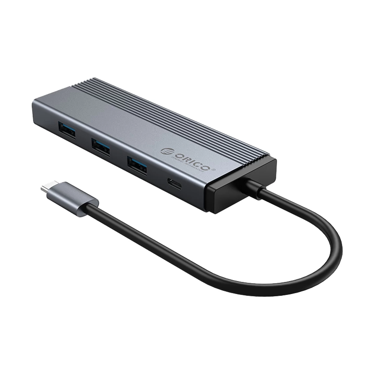 ORICO 5SXRJ-GY-BP USB-C to Tri USB, Gigabit LAN & PD Hub Space Gray