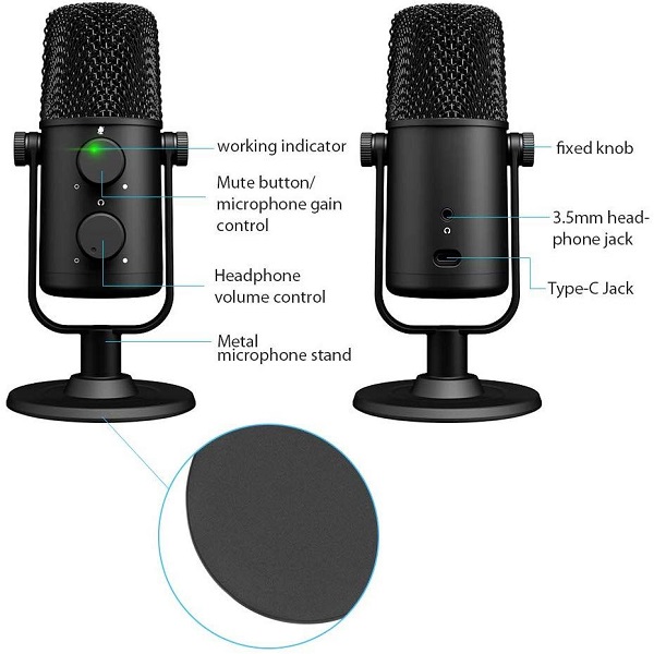 MAONO AU-902 USB Cardioid Condenser Microphone