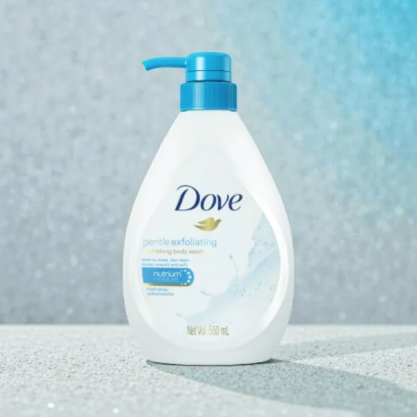 Dove Gentle Exfoliating Nourishing Body Wash 550ml (Thailand)