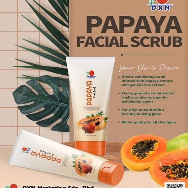 DXN Organic Papaya Facial Scrub 120 ml